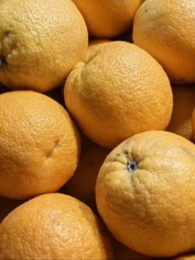Oranges on display at a market in London.