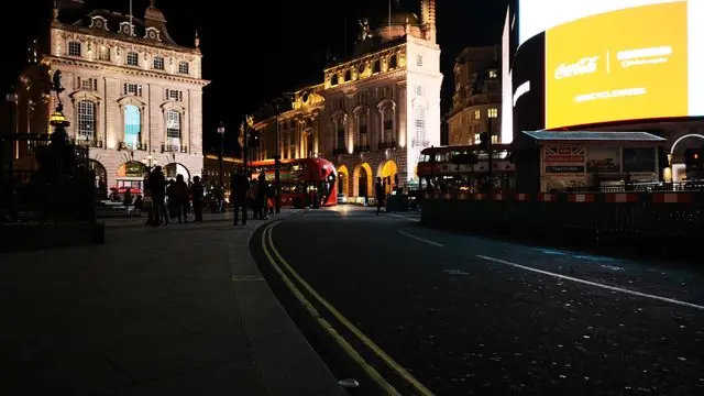 The Piccadilly Circus road junction in London’s West End.